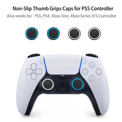 4PCS 3D Analog Joystick Replacement for PS5 Controller, Thumbsticks Repair Tool Kit Compatible with Playstation 5 DualSense Wireless Controller, Drift Damaged Joystick Replacements with Screwdriver