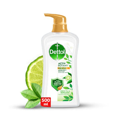 Dettol Activ-Botany Antibacterial Showergel & Bodywash, Green Tea & Bergamot Fragrance, with Plant-Derived Ingredients for Effective Germ Defence & Personal Hygiene, 500ml