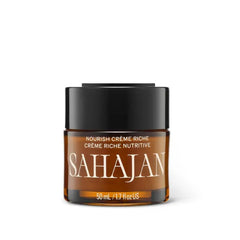 Sahajan Nourish Creme Riche | Anti Aging Face Moisturizer with Vitamin C & Centella | Hydrating Rich Face Cream for Fine Lines, Wrinkles & Firmness | Daily Moisturizing Skin Care | 1.7 fl oz