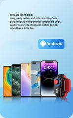 M20 Mobile Game Controller for PUBG, Bluetooth 5.0 Connection Sensitive Game Joystick Android 7.0 Above Supported (Blue/White)