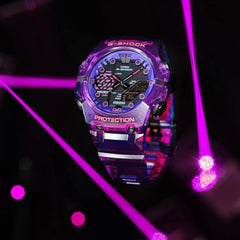 G-Shock Casio GA-B001CBRS-6ADR Analog-Digital Watch for Boys, 42.5 mm Case Size, Black/Purple