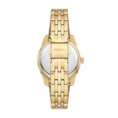 Fossil Women's Scarlette Mini Quartz Stainless Steel Three-Hand Watch, Color: Gold/Gold (Model: ES5338)