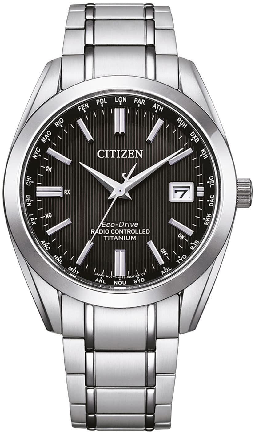 Citizen Mens Analogue Eco-Drive Watch Titanium
