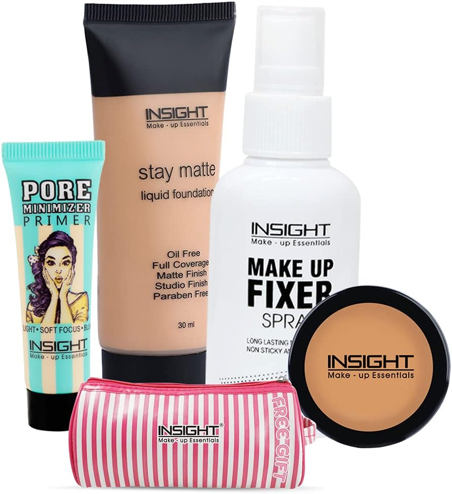 Insight Makeup Kit Concealer, Pore-Eliminating Primer, and Stay Matte Foundation