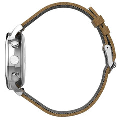 Timex mens Chronograph Watch Waterbury with Leather Strap - Brown/Grey