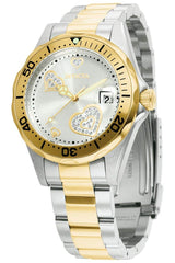 Invicta Women's Pro Diver Analog Display Japanese-Quartz Watch - Gold/Silver