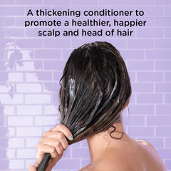 Noughty KMI Brands Get Set, Grow Hair Thickening Conditioner 250 ml, Green Robusta Coffee Beans & Piroctone Olamine to Optimise Scalp Health, Stimulate Roots & Promote Hair Growth, White