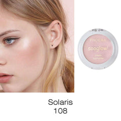 AQUAPURITY PHOERA SooGlow Cream Highlighter Long Lasting Waterproof Shimmer Blushers For Cheeks Make Up, Face Foundation Powder Contour Palette Skin Brightening Makeup (108 SOLARIS)