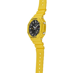 Casio G-Shock Analog-Digital World Time Watch - Yellow