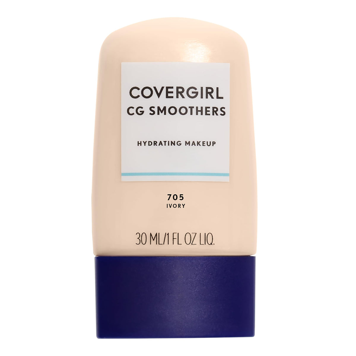 COVERGIRL Smoothers Hydrating Makeup Foundation, Natural Ivory, 1 Fl Oz, 1 Pack,Hydrating Foundation, Cruelty Free Foundation, Liquid Foundation, Cream Foundation, Moisturizing Foundation