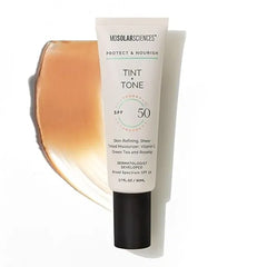 MDSolarSciences Tint + Tone Sheer Tinted Moisturizer SPF 50 Evens Skin Tone, Brightens & Hydrates Ceramides, Antioxidants & Vitamin C Clinically Proven Safe for Sensitive Skin 1.7 Fl Oz