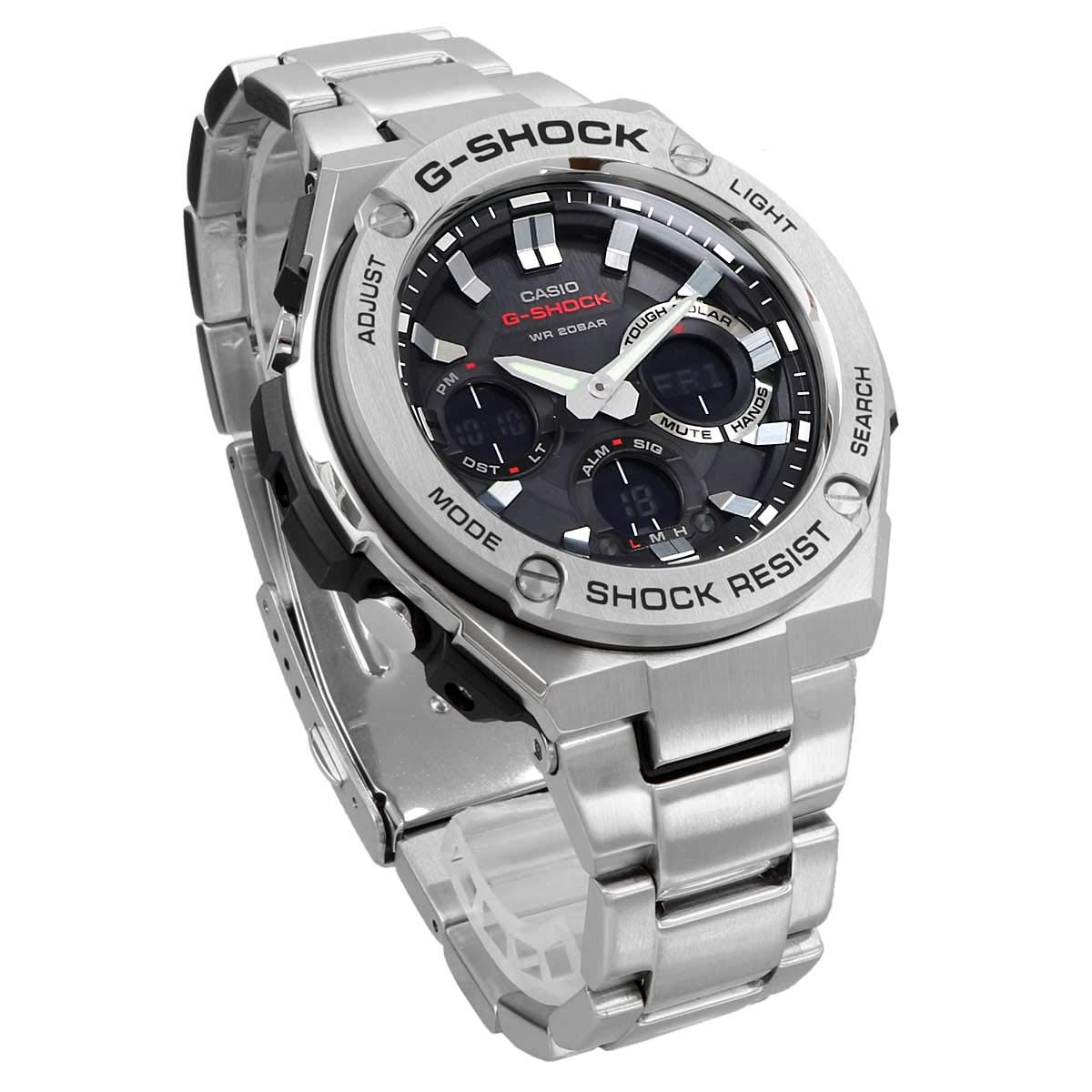 G-Shock Casio G-Steel Solar Analog Digital Men's Watch (Black)  GST-S110D-1ADR GSTS110D-1A, bracelet