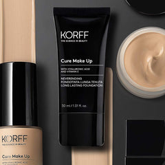Korff Cream Foundation - Matte Effect, Long Lasting, Medium Coverage, Anti-Ageing with Hyaluronic Acid (03)