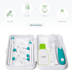 Termichy Travel Baby Bottle Drying Rack, Compact Size with Large Capacity for Working Mom, Visit Families, Friends or Camping with Baby Teal
