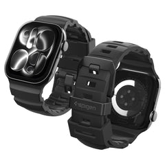 Spigen Apple Watch band compatible with Ultra 3/2/1 49mm, Series 11/10 46mm, 9/8/7 45mm, SE3/SE2/SE/6/5/4 44mm, 3/2/1 42mm WBS2, durable silicone sport band