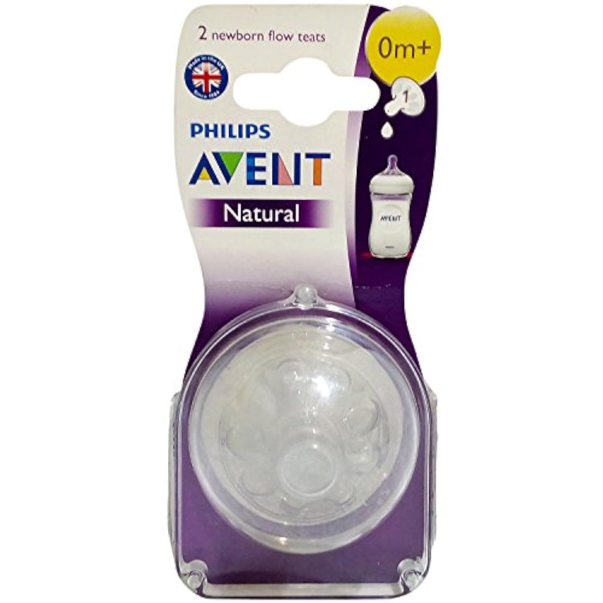 Philips Avent Newborn Flow Teats - Natural New Born, 1N Pack