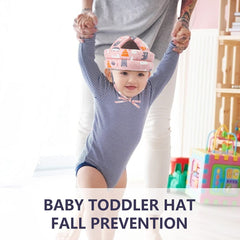 Baby Head Protector - Baby Helmet for Crawling Walking Running - No Bumps and Soft Cushion - Adjustable Protective Cap Infant Baby Safety Headguard Suitable for Children Learning to Walk（Pink）
