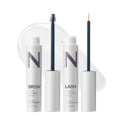 NULASTIN Lash & Brow Dual Serum – Eyelash and Eyebrow Enhancing Treatment with Keratin & Peptides for Fuller Looking Lashes and Brows
