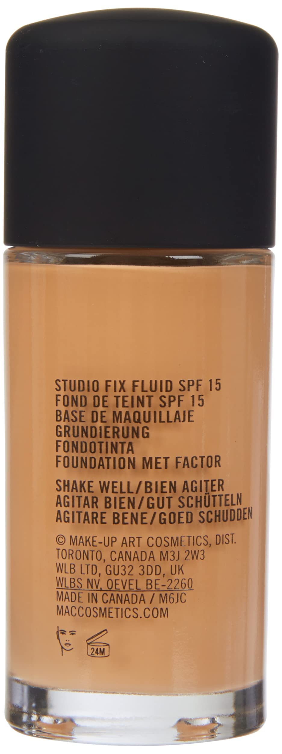 Mac Studio Fix Fluid Spf 15 Face Foundation Nw25, 0.52 Oz.