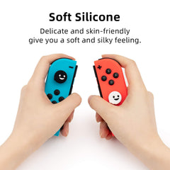 GeekShare Cute Ghost Thumb Grip Caps,Compatible with Nintendo Switch & Switch Lite Only,Soft Silicone Joystick Cover,4PCS [video game]