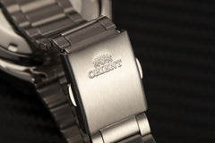 Orient Neo 70s Revival Vintage Men's Automatic Manual Winding Mechanical Sports Wrist Watch Stainless Steel Bracelet and Case