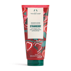 The Body Shop Shower Scrub, Strawberry for Normal Skin, Soft & Smoothing Exfoliation - 200Ml