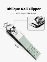 HBSTUDIO Manicure Set Nail Clippers Pedicure Kit, Beauty Tool Portable Set Professional Grooming Kits Nail clippers Tools, Zipper Portable Travel Pack for men and women(7 Pcs)