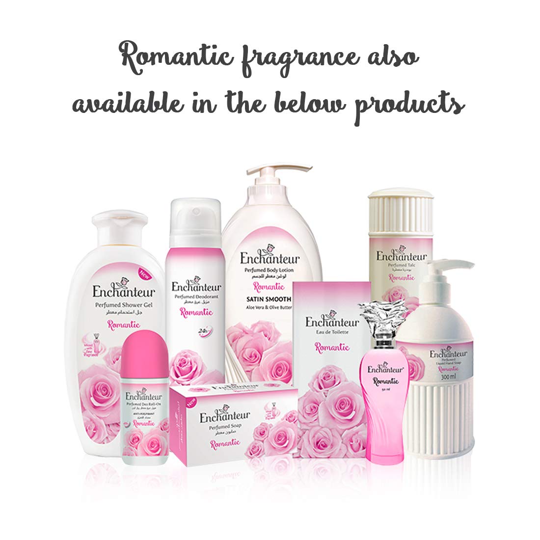 Enchanteur Perfumed Deo (3 X 150 ml), Romantic + Charming + Alluring