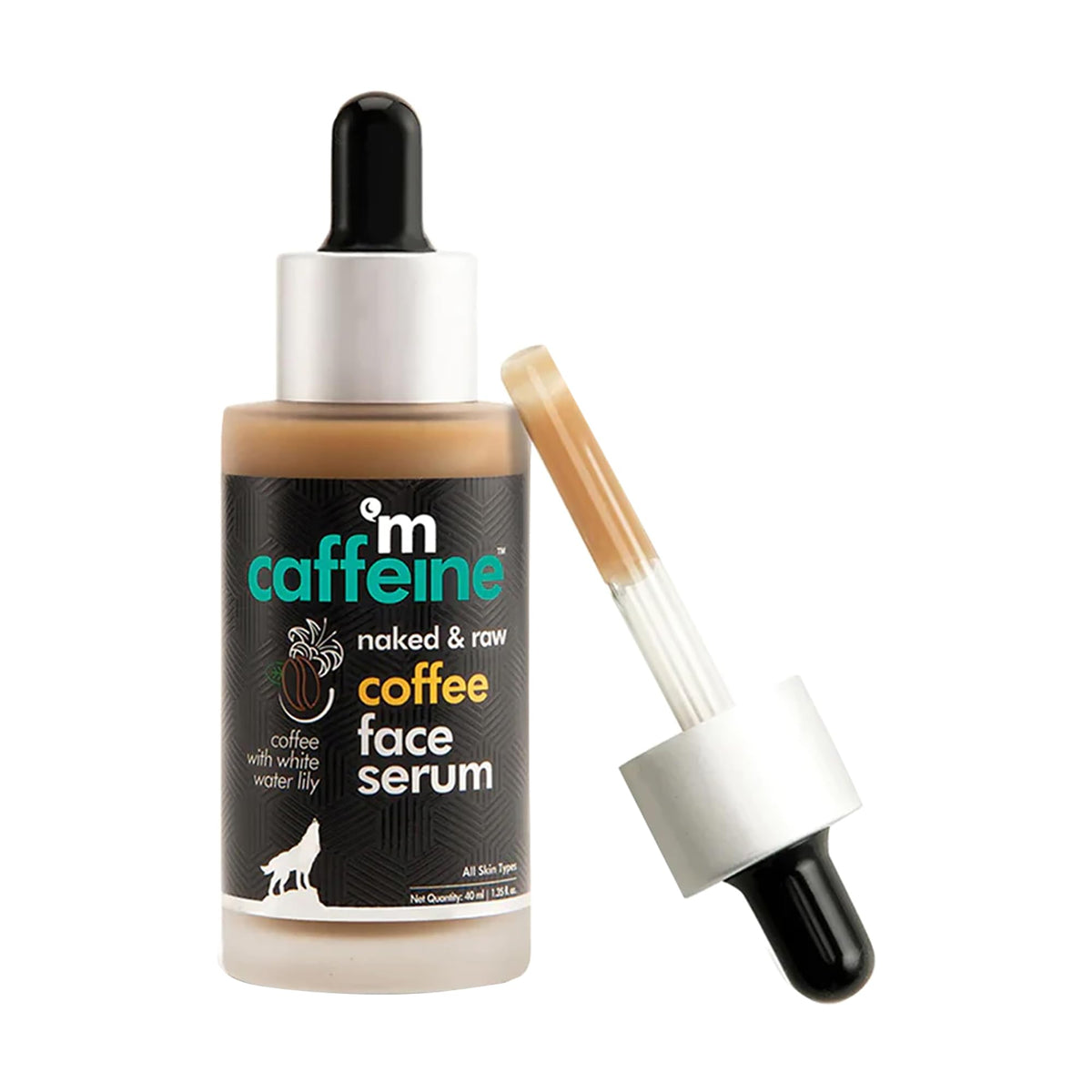 MCaffeine Coffee Hydrating Face Serum for Glowing Skin | Reduces Dark Spots, Pigmentation & Protects from Sun Damage | For Men & Women | SLS & Paraben Free | 40 ml