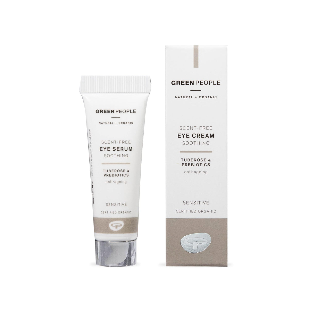 Green People Scent Free Anti-Ageing Eye Cream, Fragrance Free, Suitable for Sensitive Skin - Organic, Cruelty Free & Vegan, 10ml