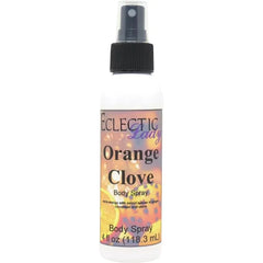 Eclectic Lady Orange Clove Body Spray, Double Strength, 2 ounces, Body Mist for Women with Clean, Light & Gentle Fragrance, Cologne with Soft, Subtle Aroma For Daily Use