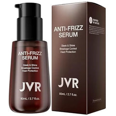 JVR Hydrating Hair Serum for Frizzy and Damaged Hair, Heat Protectant Oil for Frizz Control, Keratin Hair Treatment Essence for Damaged Dry Hair Jojoba Oil, Castor Oil, Anti Frizz Hair Product 2.7 oz