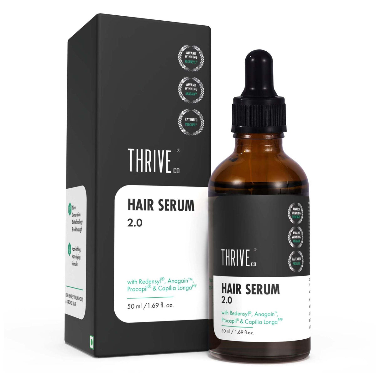 ThriveCo Hair Growth Serum | with Rosemary, Redensyl, Anagain & Procapil For Hair Fall Control | For Men & Women | 50ml