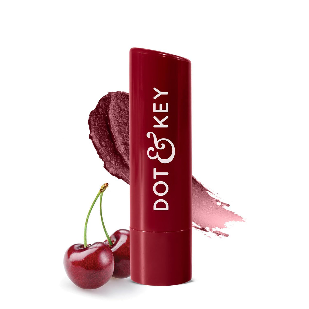 Dot & Key Barrier Repair Hydrating Lip Balm SPF 50 Cherry Crimson Repairs Damaged High Tinted 4.5 gm