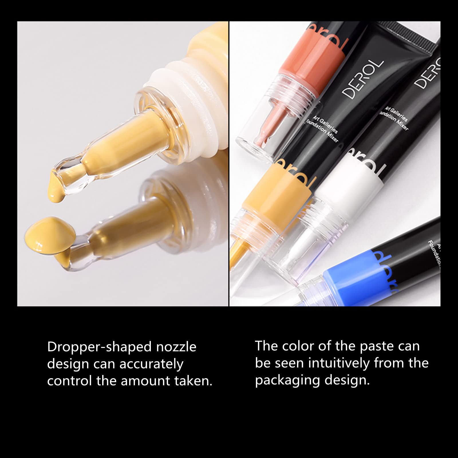 Foundation Mixer, Foundation Adjusting Drops, Color Adjusting Mixer Change Foundation Colour to Match Your Skin Tone (03#Yellow)