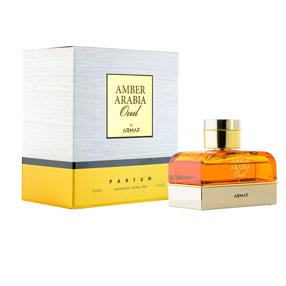 Armaf Amber Arabia Oud Eau De Parfum 100ml For Him, Perfume For Men, Spicy Leather Oud Fragrance