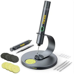 Fanttik T1 Max Soldering Iron Kit, Cordless Soldering Iron, 7 Seconds Fast Heating, Auto Sleep, 4 Precision Soldering Tips C210, 360° Swivel Stand, Soldering Iron for Precision Repair