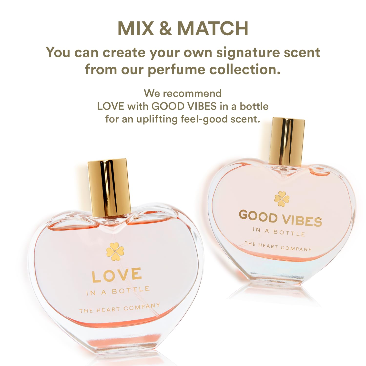 THE HEART COMPANY | Love in a bottle | Floral & Sweet Perfume for Women | Vegan & Eco-friendly Women's Eau de Parfum | Romanic Fragrance for Her - 75ml - 2.5 fl oz.