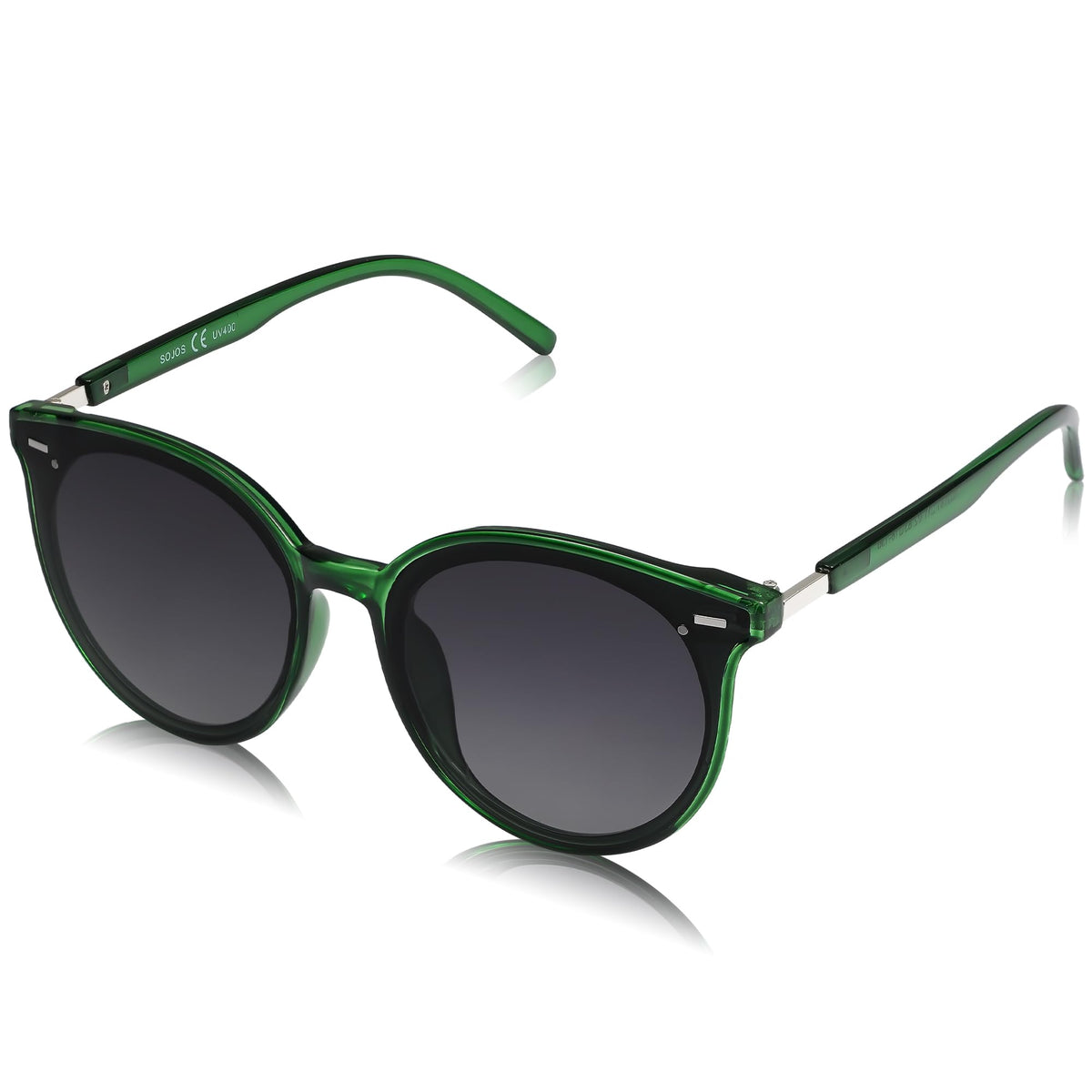 SOJOS Classic Retro Round Sunglasses Women Men Large Glasses SJ2067