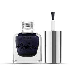 RENEE Metallicious Nail Paint - Navy Nebula 10ml, Quick Drying, Metallic Finish, Long Lasting, Chip resisting Formula with High Shine & Full Coverage, Acetone & Paraben Free