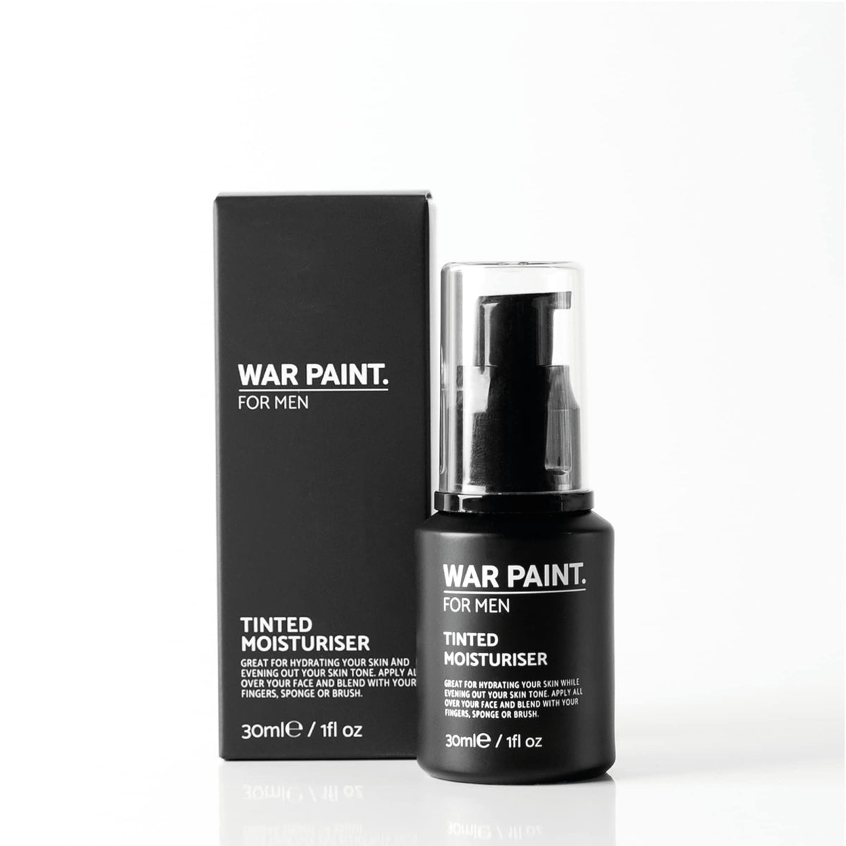 War Paint For Men Tinted Moisturiser & Light Foundation for Face - Vegan Friendly & Cruelty-Free - Natural Looking Makeup For Men - Tan Shade - 30ml
