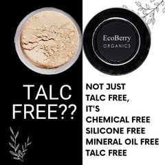 EcoBerry Tinted Face Powder For Everyday No Makeup Look, Talc Free, Hypoallergenic, Sensitive Skin 100% Pure, Organic | Natural | Alcohol Free | Preservative Free | Chemical Free | Vegan,Beige