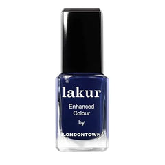 LONDONTOWN lakur Nail Polish Chip-Resistant, Non Toxic, Conditions & Hydrates Nails Glossy Shimmery Black White Grey Silver, .40 fl oz