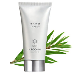 ARCONA Tea Tree Mask - Tea Tree Extract, Grapefruit Extract, Sulphur + Lavender Extract Clears Breakouts + Calms Skin - 2oz