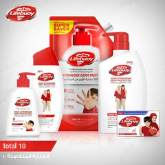 Lifebuoy Antibacterial Liquid Soap and Hand Wash, For hand hygiene, Total 10, 100 percent stronger germ protection*, 3000ml