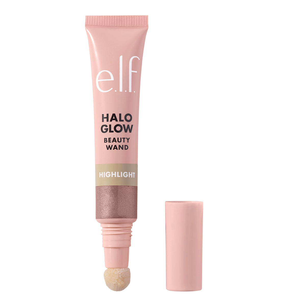 e.l.f. Halo Glow Highlight Beauty Wand Liquid Highlighter Wall for Luminous, Radiant Skin, Buildable Formula, Vegan & Cruelty Free, Rose Quartz, 10 ml
