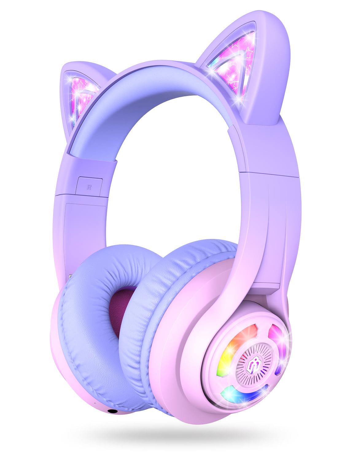 iClever Kids Bluetooth Headphones, 74/85dB Volume Control, 50 Hours Playtime, Bluetooth 5.2, Kids Headphones with Microphone for School/Tablet/Mobile/Computer