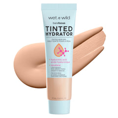 Wet n Wild Wet n Wild, Bare Focus Tinted Hydrator Tinted Skin Veil Nourishing Foundation Hyaluronic Acid, Light, 0.91 Fl Oz, 26.9 ml (Pack of 1)