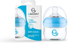 Umomy Newborn Baby Anti-Colic Bottles – Ultimate Feeding Comfort for Your Little One (Blue)