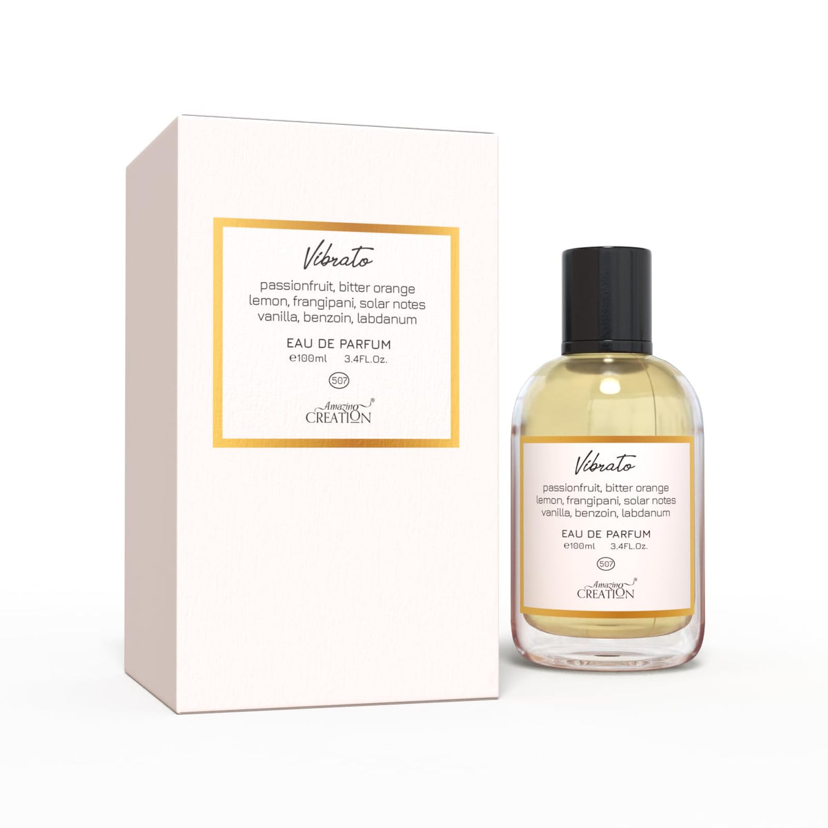Amazing Creation Vibrato Perfume For Unisex EDP, 100ml - Long Lasting Citrus Woody Aromatic Fragrance